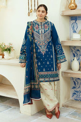 ZARA SHAH JAHAN - 3PC DHANAK EMBROIDERED RA-105W