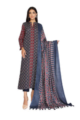 NISHAT 3PC Printed Khaddar RA-22N