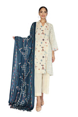 NISHAT 3PC Printed Khaddar RA-27N