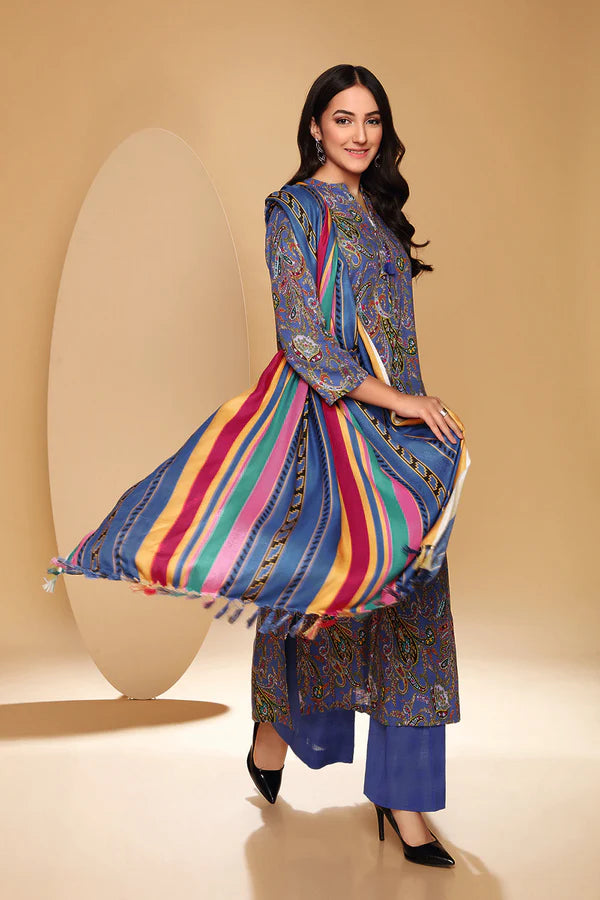 NISHAT 3PC Printed Khaddar RA-27N