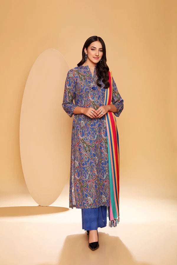 NISHAT 3PC Printed Khaddar RA-27N