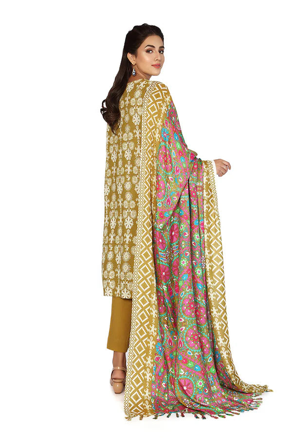 NISHAT 3PC Printed Khaddar RA-25N