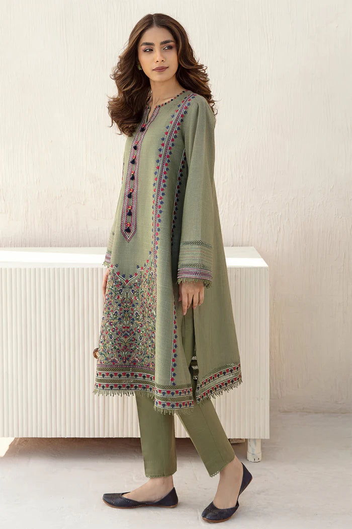 JAZMIN - 3PC DHANAK EMBROIDERED RA-109W