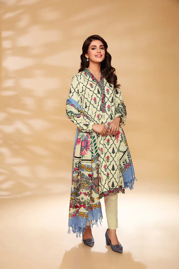 NISHAT 3PC Printed Khaddar RA-21N