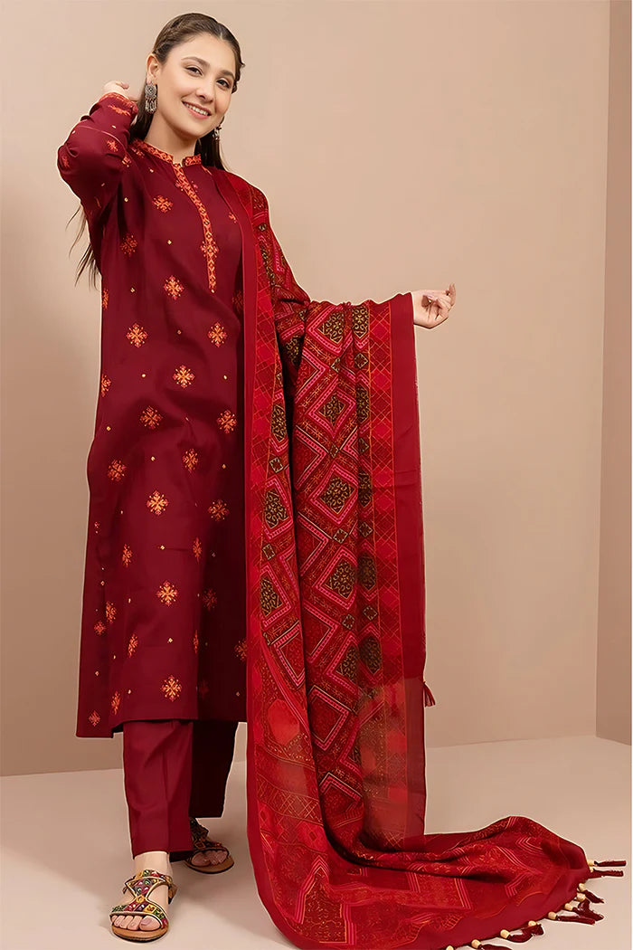 KAYSERIA - 3PC DHANAK EMBROIDERED RA-112W