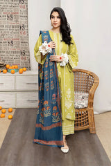 URGE - 3PC DHANAK EMBROIDERED RA-107W