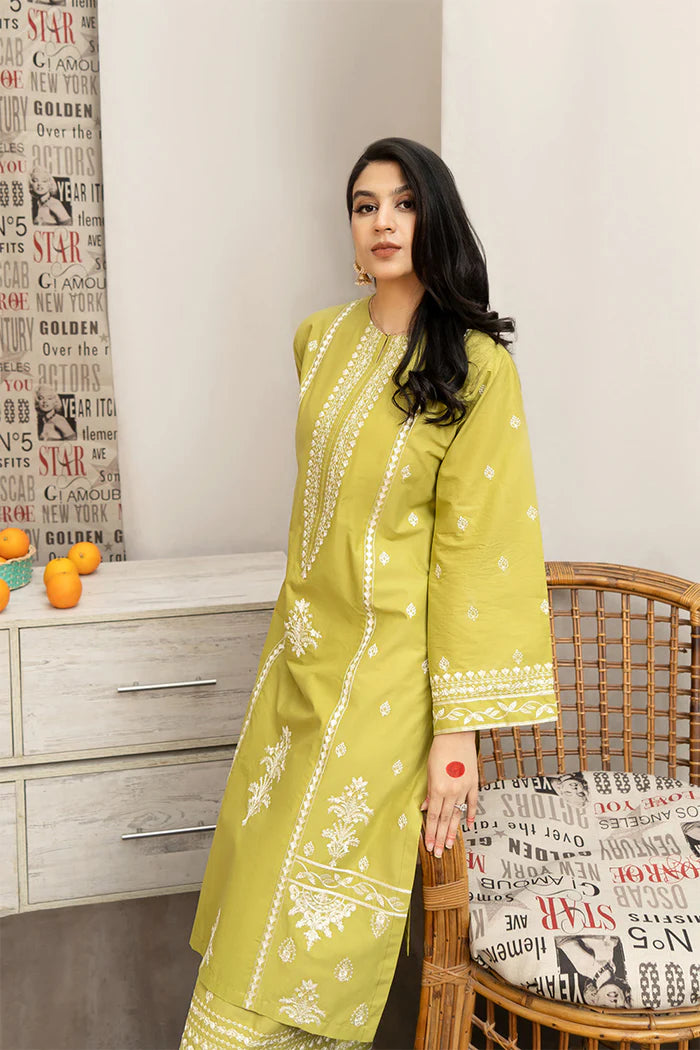 URGE - 3PC DHANAK EMBROIDERED RA-107W