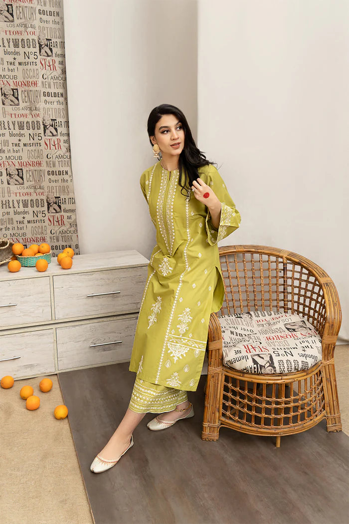 URGE - 3PC DHANAK EMBROIDERED RA-107W