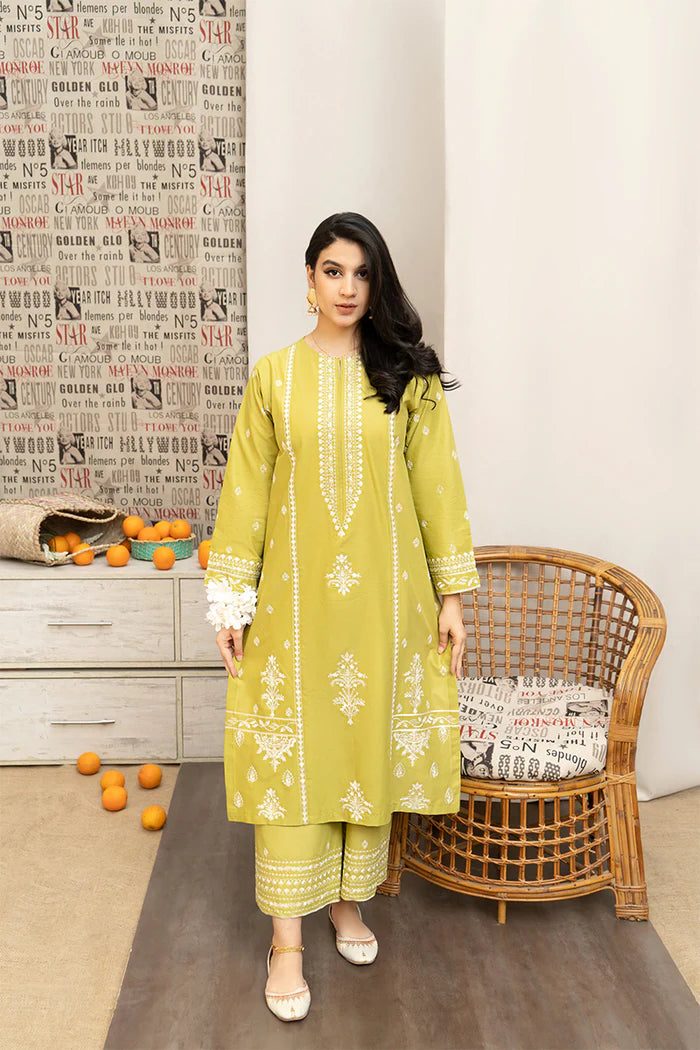 URGE - 3PC DHANAK EMBROIDERED RA-107W