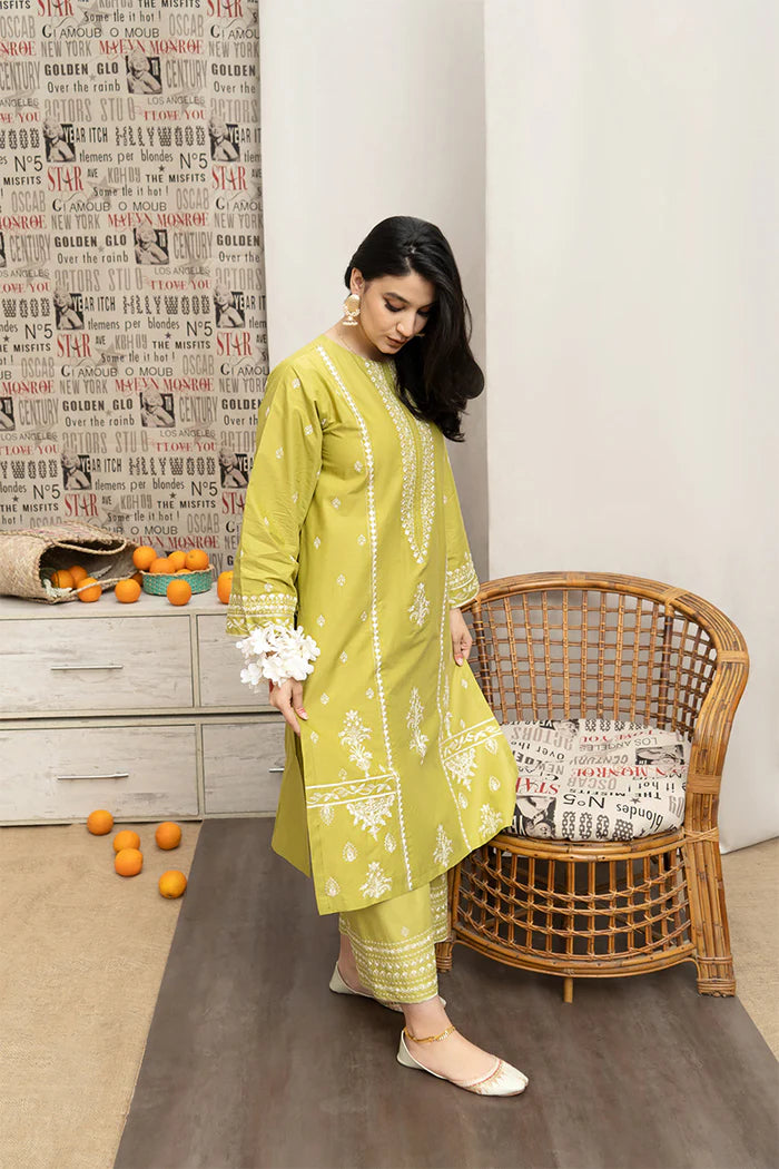 URGE - 3PC DHANAK EMBROIDERED RA-107W