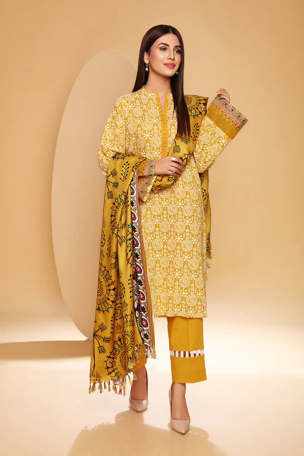 NISHAT 3PC Printed Khaddar RA-18N